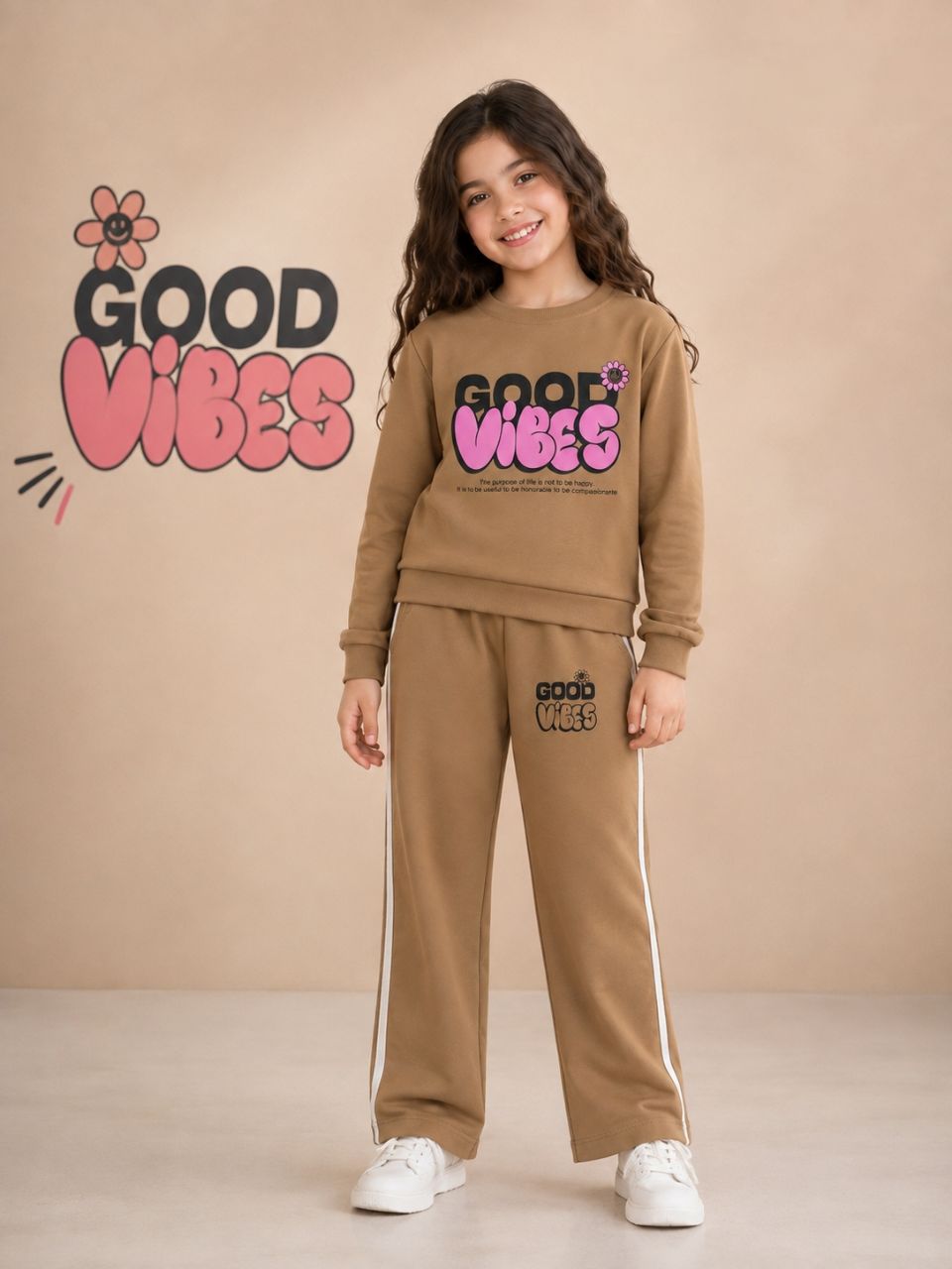 ست بلیز شلوار دخترونه Good Vibes